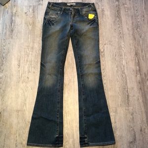 J brand skinny jeans with flare size 25